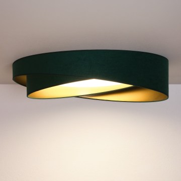 Brilagi - LED Stropní svítidlo VELVET TWIST LED/24W/230V 4000K pr. 55 cm zelená/zlatá