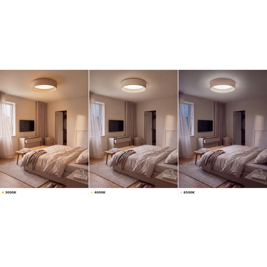Brilagi - LED Stropní svítidlo VELVET VARI LED/24W/230V 3000/4000/6500K pr. 45 cm béžová