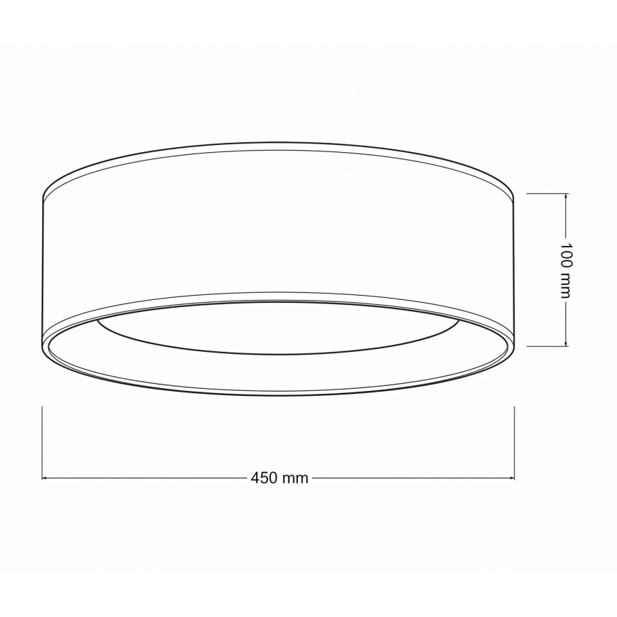 Brilagi - LED Stropní svítidlo VELVET VARI LED/24W/230V 3000/4000/6500K pr. 45 cm krémová/zlatá