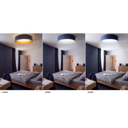 Brilagi - LED Stropní svítidlo VELVET VARI LED/24W/230V 3000/4000/6500K pr. 45 cm modrá