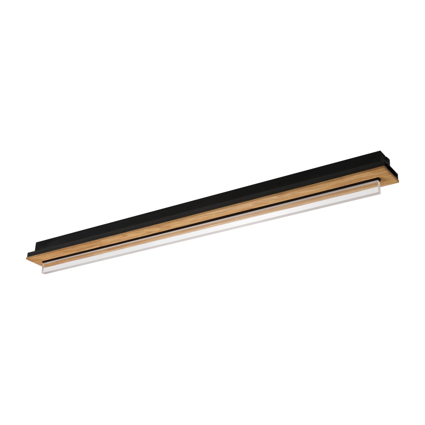 Brilagi - LED Stropní svítidlo WOODY FLAT LED/25W/230V 118 cm dub/černá