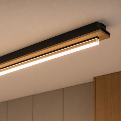 Brilagi - LED Stropní svítidlo WOODY FLAT LED/25W/230V 118 cm dub/černá