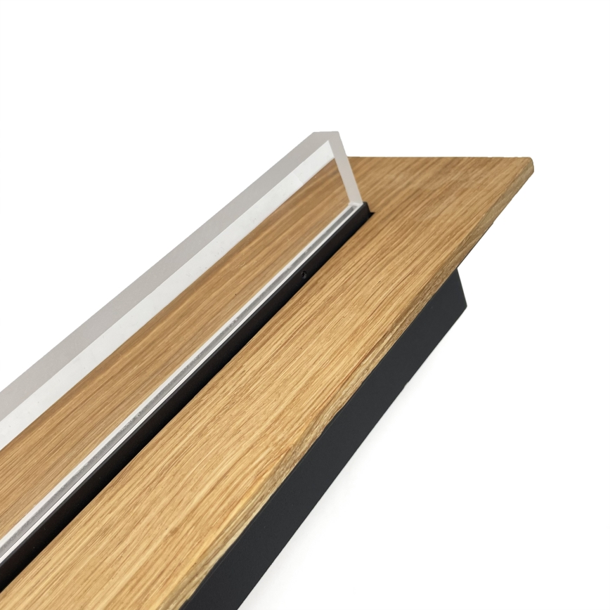Brilagi - LED Stropní svítidlo WOODY FLAT LED/25W/230V 118 cm dub/černá