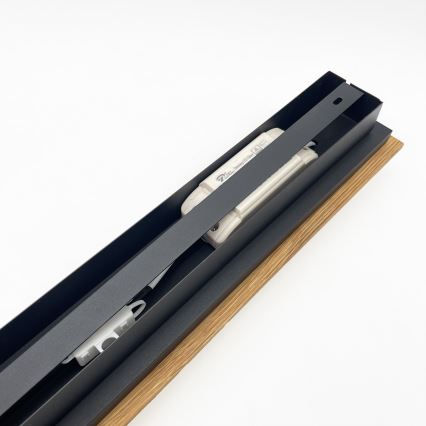 Brilagi - LED Stropní svítidlo WOODY FLAT LED/25W/230V 118 cm dub/černá