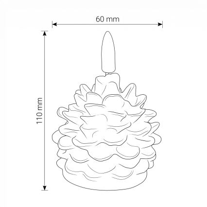 BRILAGI - LED Svíčka LED/1xCR2032 bílá