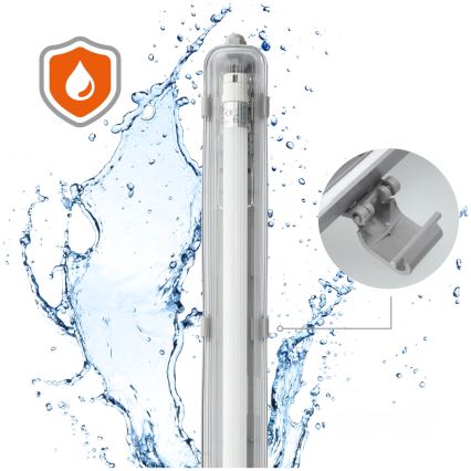 Brilagi - LED Technické zářivkové svítidlo OPTIMA T8 1xG13/18W/230V 4000K IP65 128 cm
