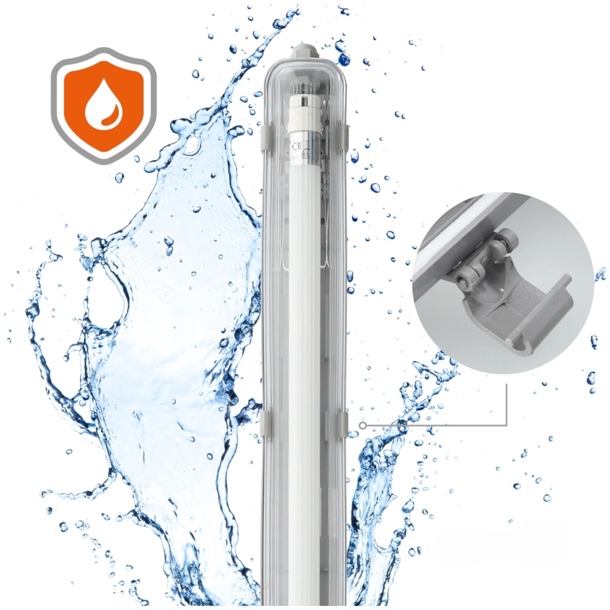 Brilagi - LED Technické zářivkové svítidlo OPTIMA T8 1xG13/18W/230V 4000K IP65 128 cm