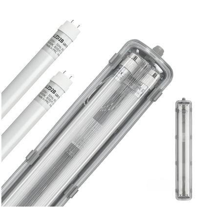 Brilagi - LED technické zářivkové svítidlo OPTIMA T8 2xG13/9W/230V 4000K IP65 67,5 cm