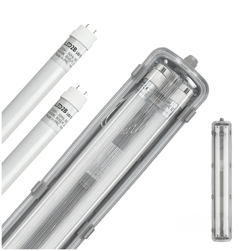 Brilagi - LED technické zářivkové svítidlo OPTIMA T8 2xG13/9W/230V 4000K IP65 67,5 cm