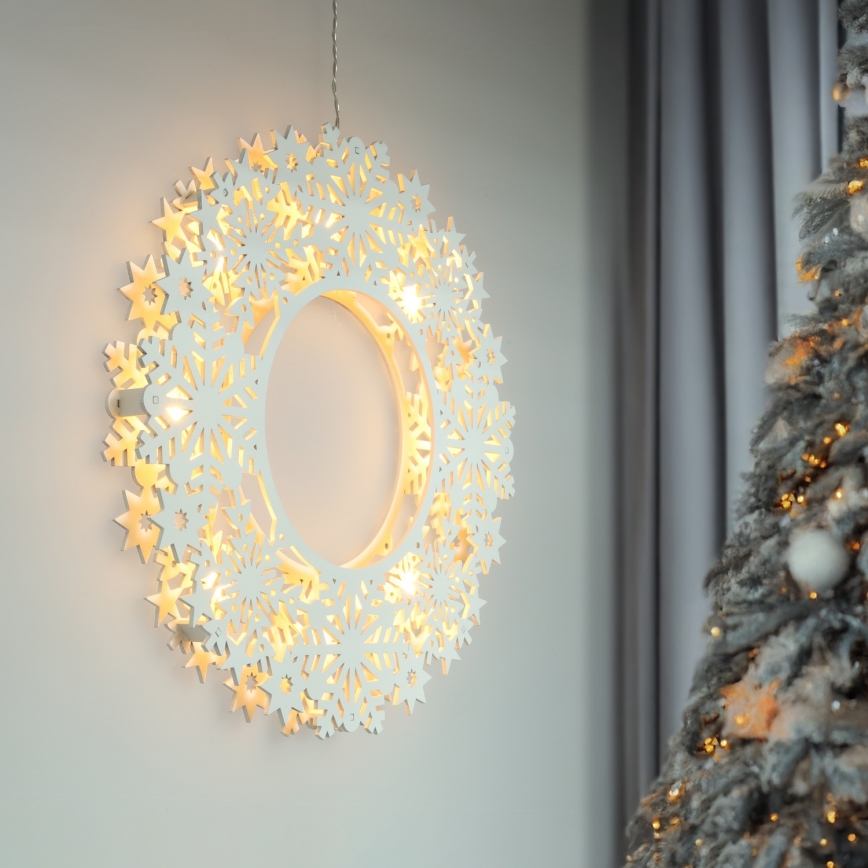 Brilagi - LED Vánoční dekorace LED/2xAA 30 cm věnec