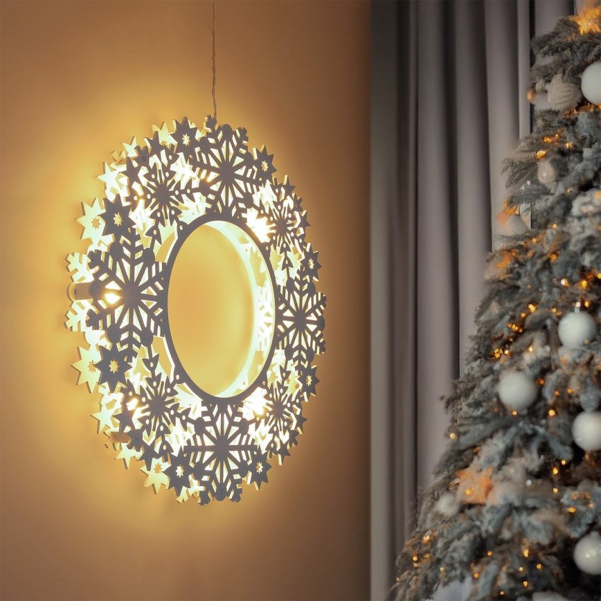 Brilagi - LED Vánoční dekorace LED/2xAA 30 cm věnec