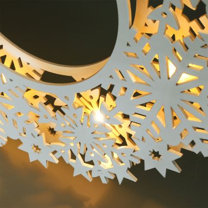 Brilagi - LED Vánoční dekorace LED/2xAA 30 cm věnec