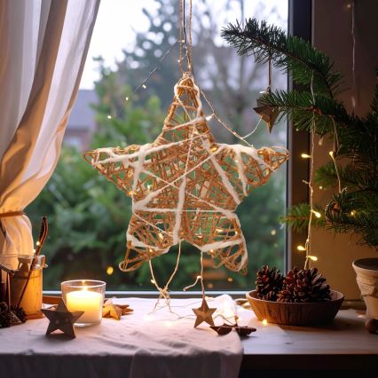 Brilagi - LED Vánoční dekorace LED/2xAA 30x28 cm hvězda