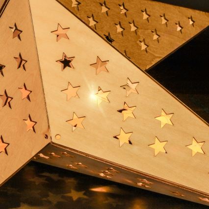 Brilagi - LED Vánoční dekorace LED/2xAA 59x55 cm hvězda