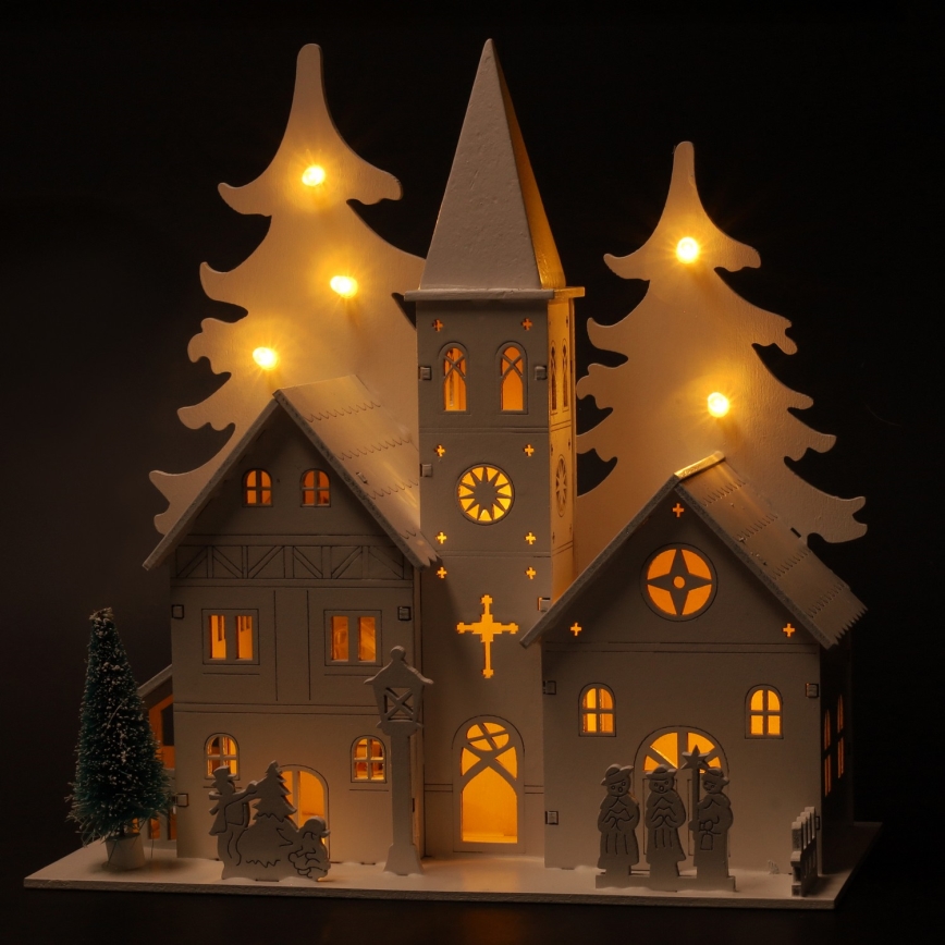 Brilagi - LED Vánoční dekorace LED/2xAA kostelík