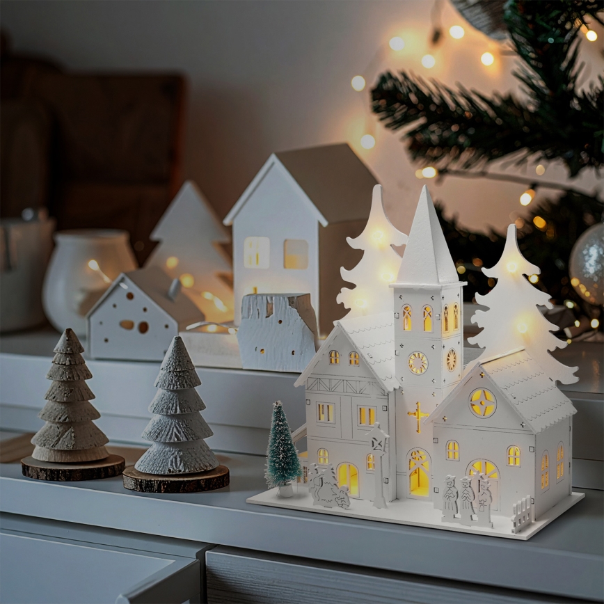 Brilagi - LED Vánoční dekorace LED/2xAA kostelík