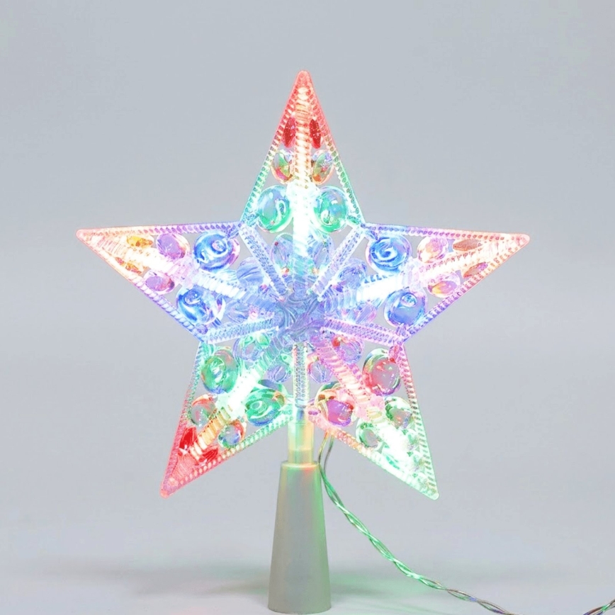 BRILAGI - LED Vánoční dekorace LED/3xAA 21 cm hvězda multicolor