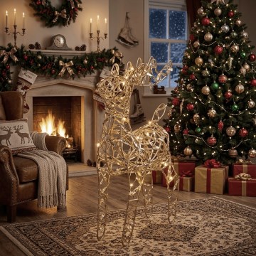 BRILAGI - LED Vánoční dekorace LED/3xAA 42 cm sob teplá bílá/zlatá