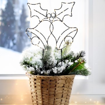 Brilagi - LED Vánoční dekorace LED/3xAA IP44 zvonečky