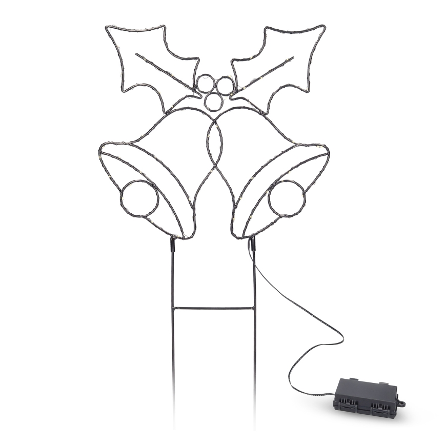 Brilagi - LED Vánoční dekorace LED/3xAA IP44 zvonečky