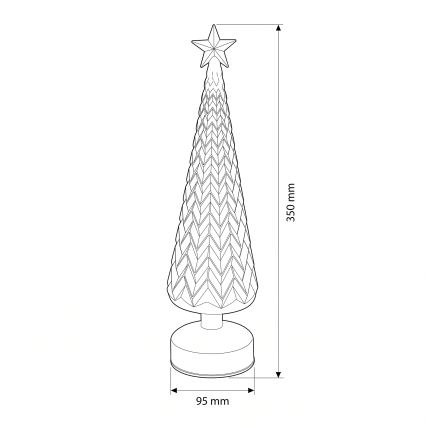 BRILAGI - LED Vánoční dekorace LED/3xAA stromek
