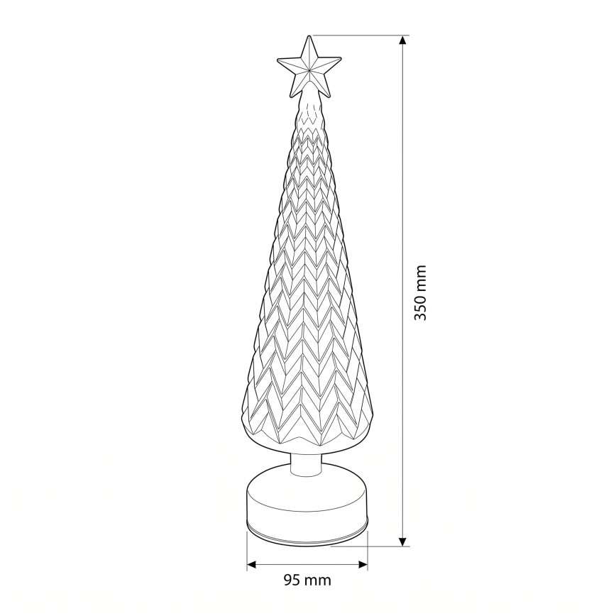 BRILAGI - LED Vánoční dekorace LED/3xAA stromek