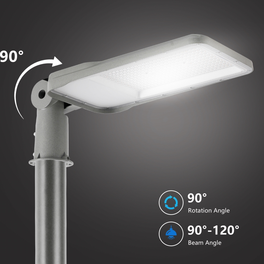 Brilagi - LED Venkovní pouliční lampa se sloupem a kloubem 3 m URBANLIGHT LED/200W/230V šedá IP65