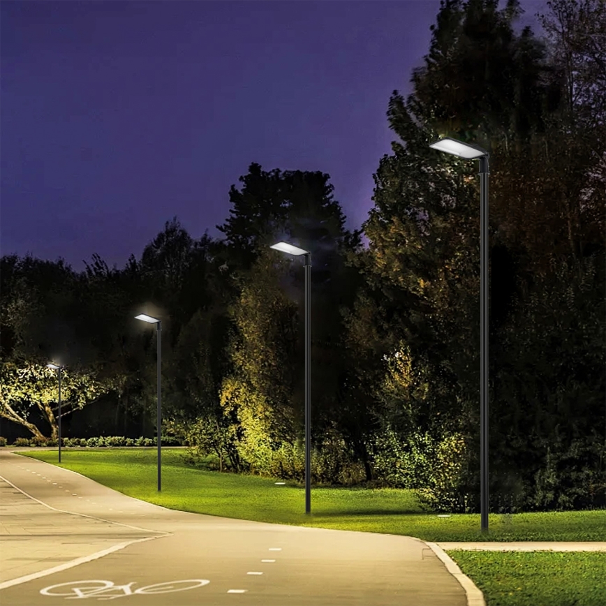 Brilagi - LED Venkovní pouliční lampa se sloupem a kloubem 4 m URBANLIGHT LED/200W/230V černá IP65