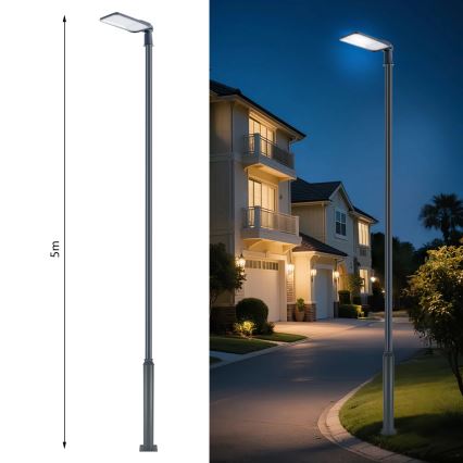 Brilagi - LED Venkovní pouliční lampa se sloupem a kloubem 5 m URBANLIGHT LED/200W/230V antracit IP65
