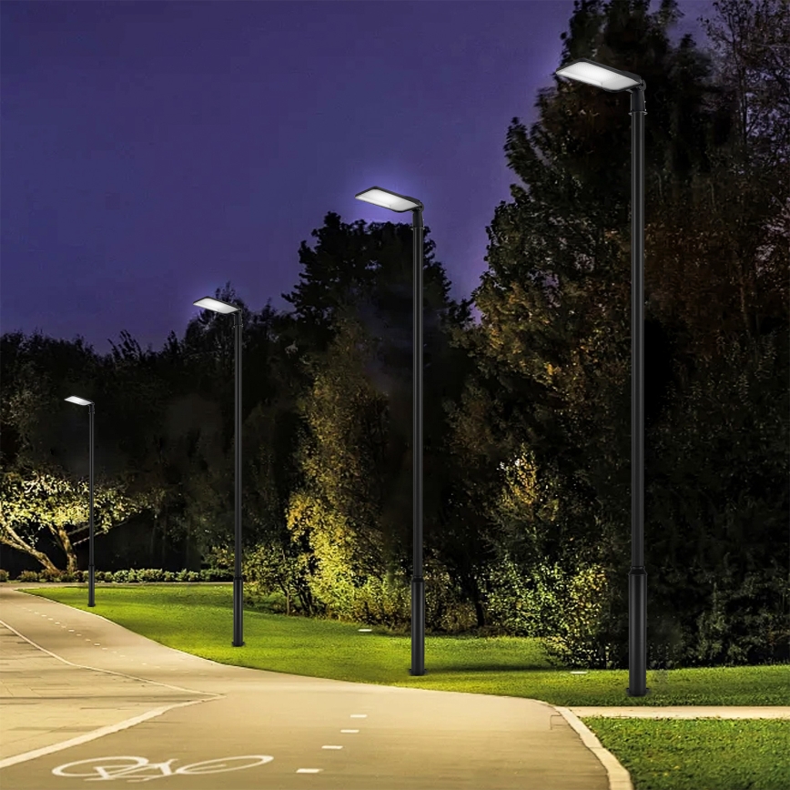Brilagi - LED Venkovní pouliční lampa se sloupem a kloubem 5 m URBANLIGHT LED/200W/230V černá IP65