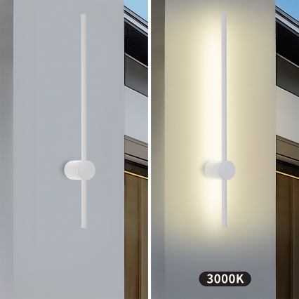 Brilagi - LED Venkovní nástěnné svítidlo AURA LED/12W/230V 3000K IP54 65 cm bílá CRI 90