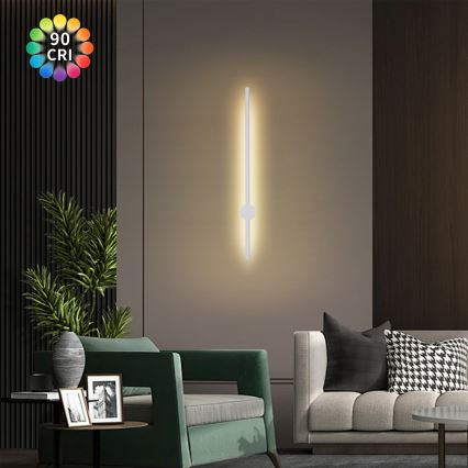 Brilagi - LED Venkovní nástěnné svítidlo AURA LED/12W/230V 3000K IP54 65 cm bílá CRI 90