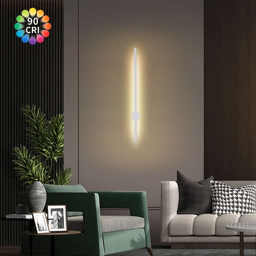 Brilagi - LED Venkovní nástěnné svítidlo AURA LED/12W/230V 3000K IP54 65 cm bílá CRI 90