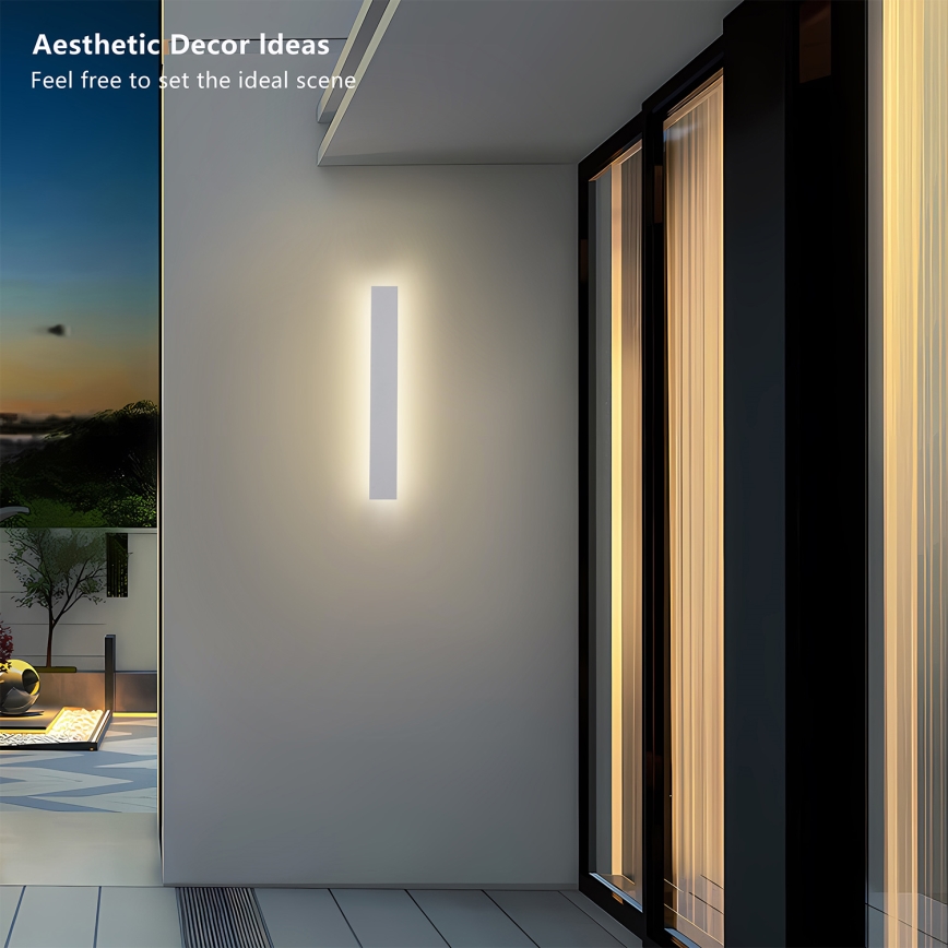 Brilagi - LED Venkovní nástěnné svítidlo LINEAR LED/12W/230V 3000K IP65 50 cm bílá CRI 90