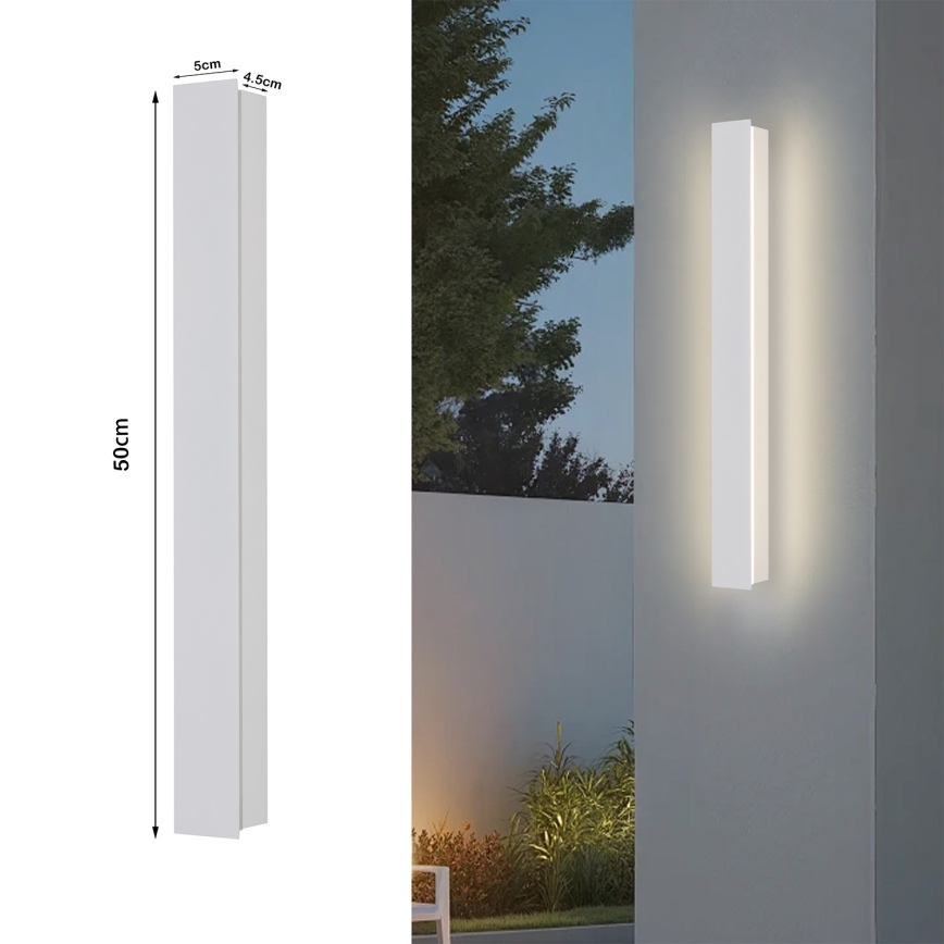 Brilagi - LED Venkovní nástěnné svítidlo LINEAR LED/12W/230V 3000K IP65 50 cm bílá CRI 90