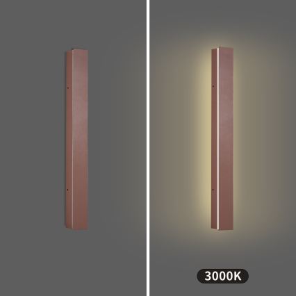 Brilagi - LED Venkovní nástěnné svítidlo LINEAR LED/12W/230V 3000K IP65 50 cm hnědá CRI 90
