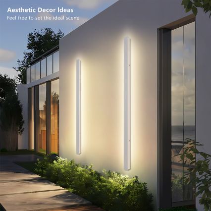 Brilagi - LED Venkovní nástěnné svítidlo LINEAR LED/32W/230V 3000K IP65 140 cm bílá CRI 90