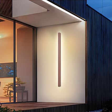 Brilagi - LED Venkovní nástěnné svítidlo LINEAR LED/32W/230V 3000K IP65 140 cm hnědá CRI 90