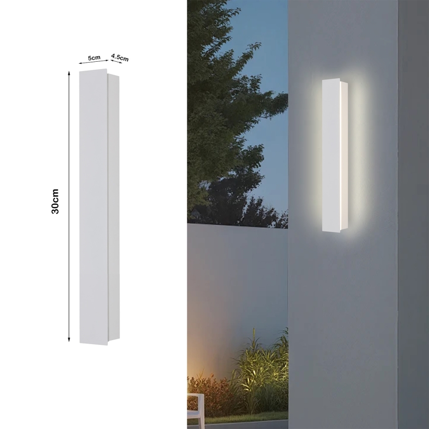 Brilagi - LED Venkovní nástěnné svítidlo LINEAR LED/8W/230V 3000K IP65 30 cm bílá CRI 90