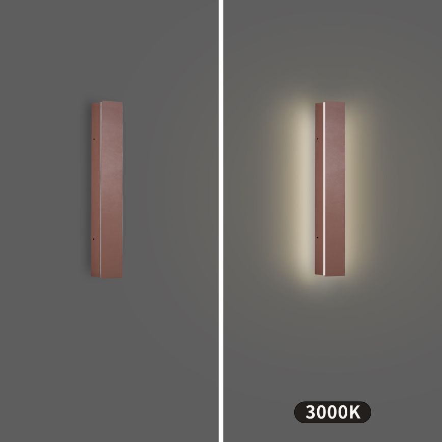 Brilagi - LED Venkovní nástěnné svítidlo LINEAR LED/8W/230V 3000K IP65 30 cm hnědá CRI 90