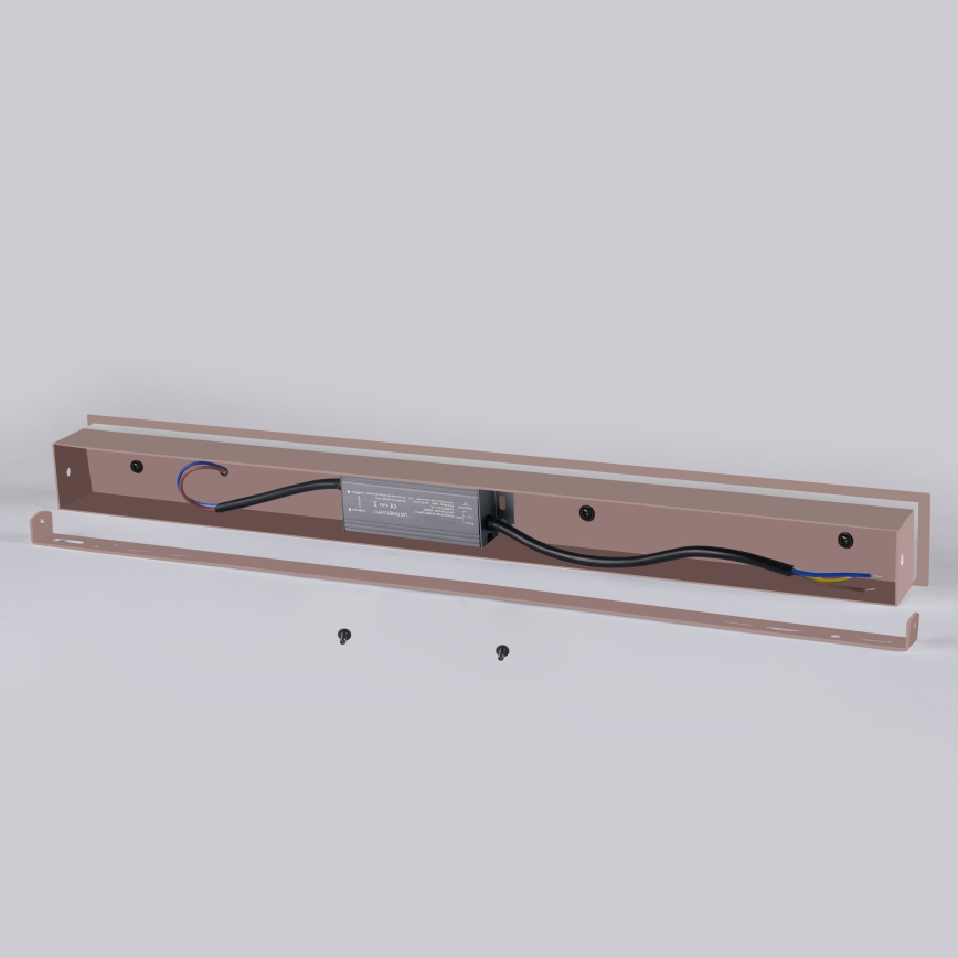 Brilagi - LED Venkovní nástěnné svítidlo LINEAR LED/8W/230V 3000K IP65 30 cm hnědá CRI 90