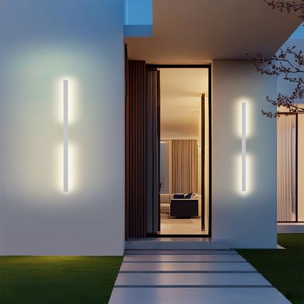BRILAGI - LED Venkovní nástěnné svítidlo LUNA LED/24W/230V 3000K IP65 100 cm bílá CRI 90