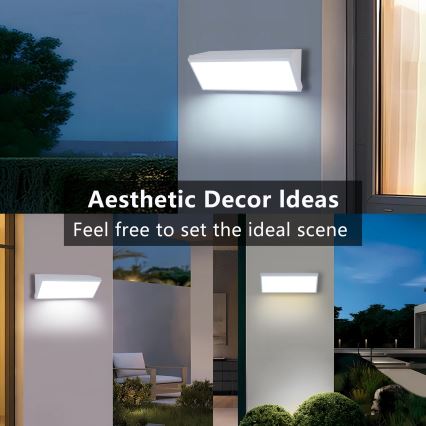 Brilagi - LED Venkovní nástěnné svítidlo TRIANGLE LED/42W/230V 3000/4000/6500K bílá IP65