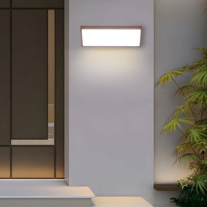 Brilagi - LED Venkovní nástěnné svítidlo TRIANGLE LED/42W/230V 3000/4000/6500K hnědá IP65