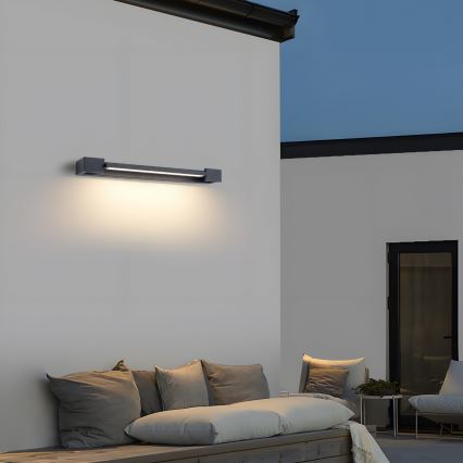 Brilagi - LED Venkovní nástěnné svítidlo AQUA LINE LED/12W/230V 45 cm IP44 antracit CRI 90