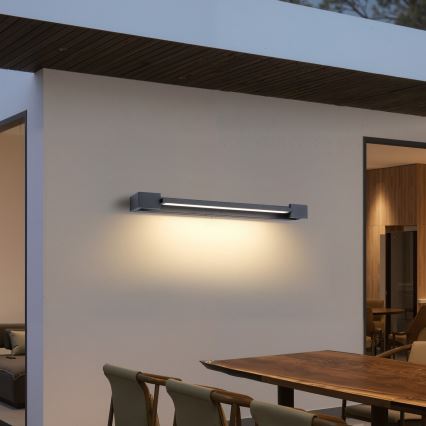 Brilagi - LED Venkovní nástěnné svítidlo AQUA LINE LED/18W/230V 60 cm IP44 antracit CRI 90