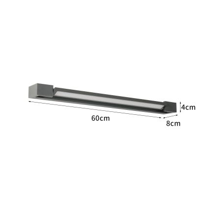 Brilagi - LED Venkovní nástěnné svítidlo AQUA LINE LED/18W/230V 60 cm IP44 antracit CRI 90