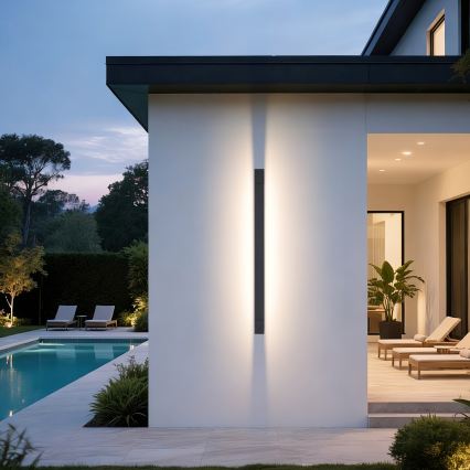 Brilagi - LED Venkovní nástěnné svítidlo AQUA LINE LED/36W/230V 120 cm IP44 antracit CRI 90