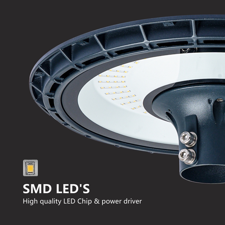 Brilagi - LED Venkovní pouliční lampa se sloupem 4 m URBANSPARK LED/120W/230V antracit IP65