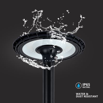 Brilagi - LED Venkovní pouliční lampa se sloupem 4 m URBANSPARK LED/120W/230V černá IP65